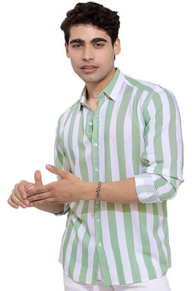 White Pant And Matching Casual Shirt
