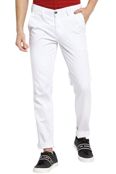 White Pant Matching Red Shirt