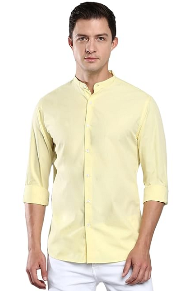 Yellow Shirt And White Pants Combination