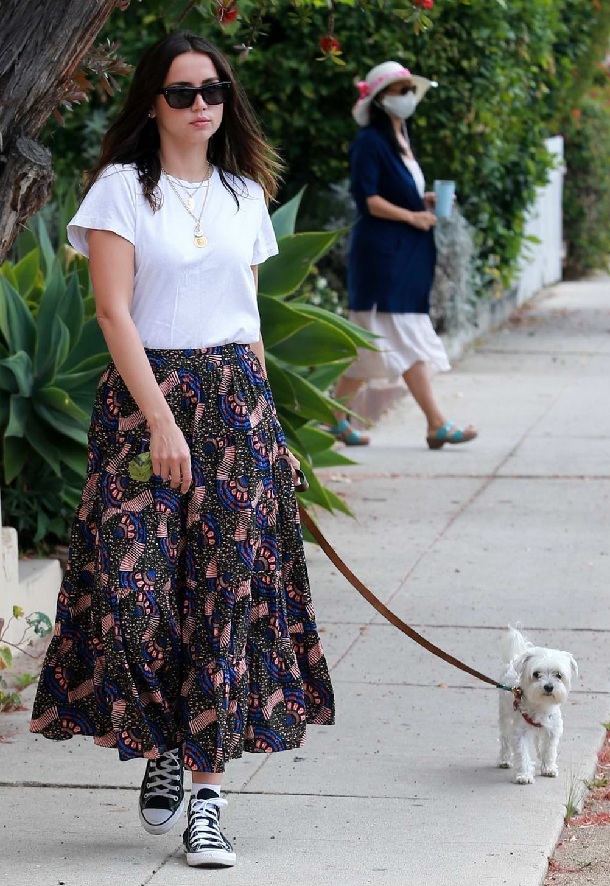 Ana With Her Pet Dog