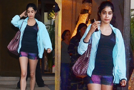 janhvi kapoor gym photos