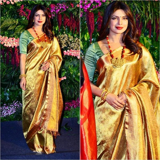 Priyanka Chopra in Silk Saree