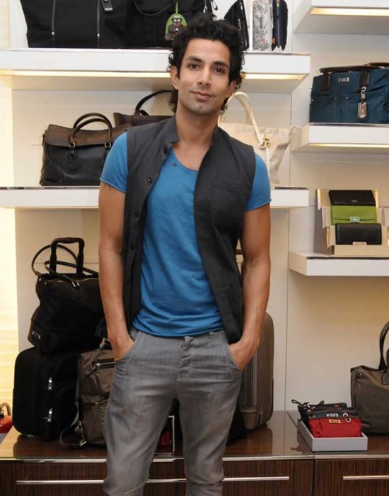 Male model poses