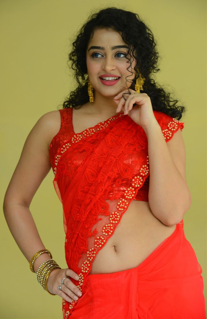 Actress Anketa Maharana Red Saree Stills @ Ullala Ullala Movie I
