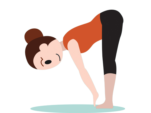Ardha Uttanasana (half Forward Bend) For Osteoporosis