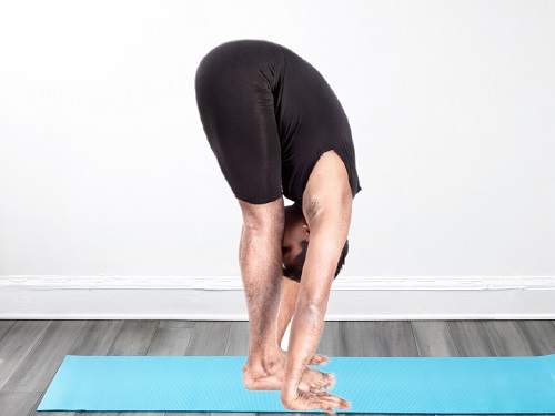 Hand To Foot Pose Surya Namaskar Step 10