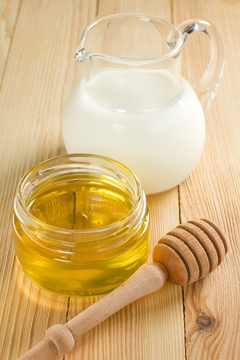 Honey with warm milk