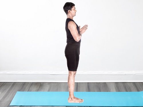 The Prayer Pose Surya Namaskar Step 12