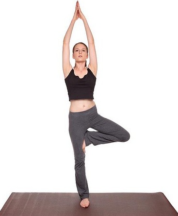 Tree Pose (vriksasana) - yoga poses good for knees