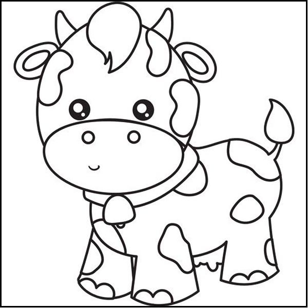 Baby Cow Coloring