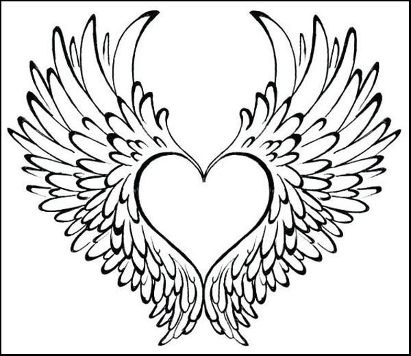 Angel Heart Coloring