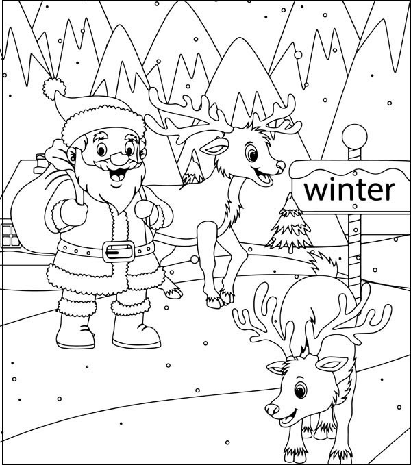 Printable Pictures Of Santa Claus