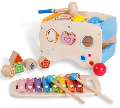 3 in 1 Wooden Educational Set