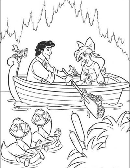 Little Mermaid Color Page