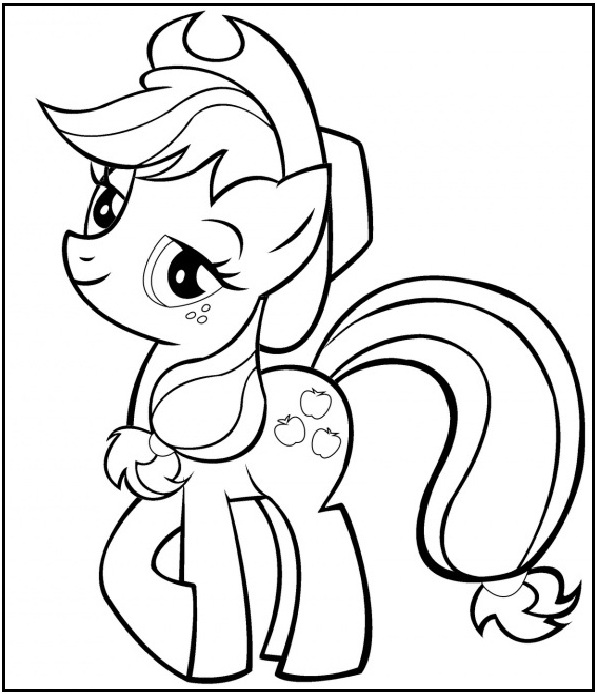 Applejack Coloring Image