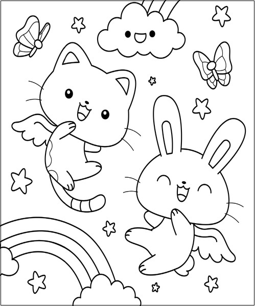 kitten coloring sheet 