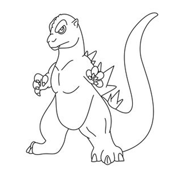 Cartoon Godzilla