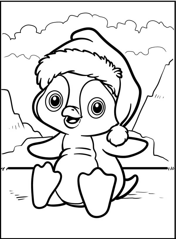 Cartoon Penguin Coloring