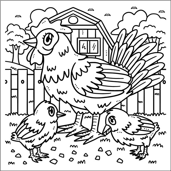 Chicken and Chicks Sheet