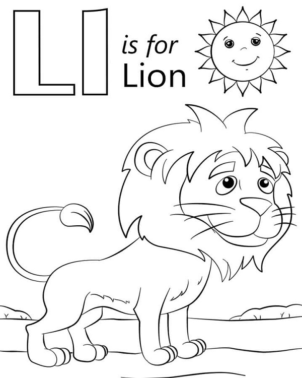 Cute Lion Coloring Pages