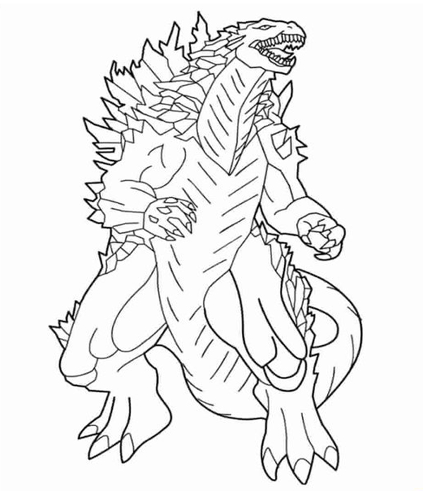 Destroyer Godzilla Printable Coloring Page