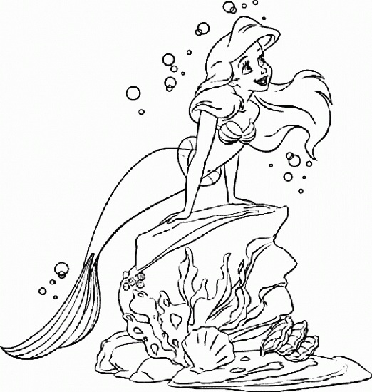 Disney Ariel Coloring Page