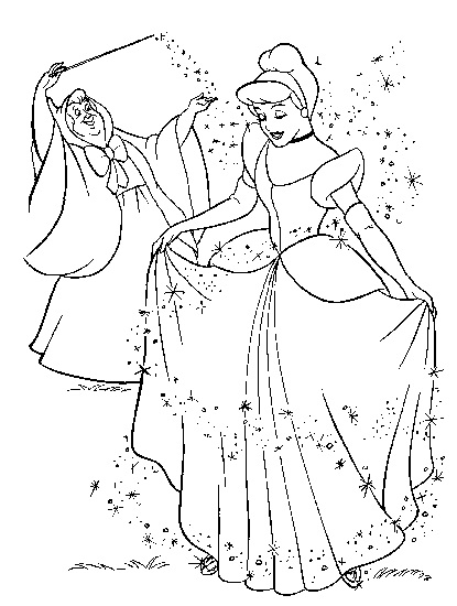 Disney Cinderella Colouring picture