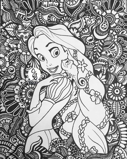 Disney Mandala Coloring Page
