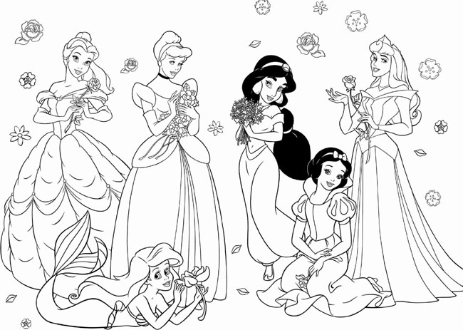 Disney Princess Coloring Page
