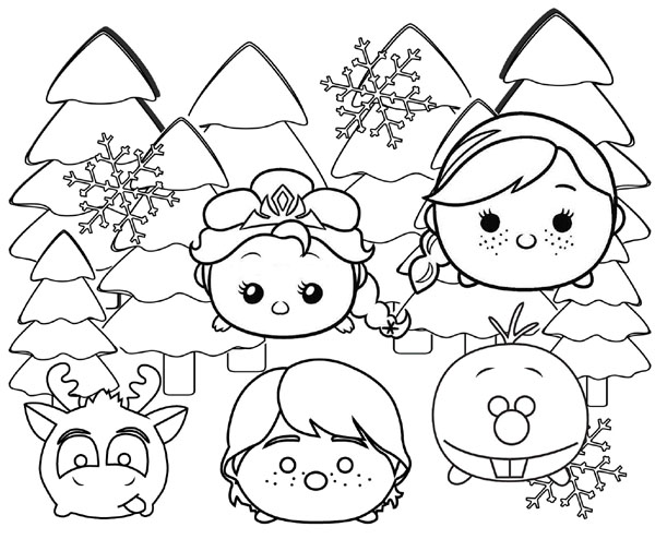 Disney Tsum Tsum Colouring image