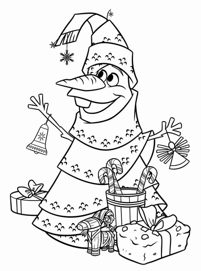 Disney Winter Coloring Page