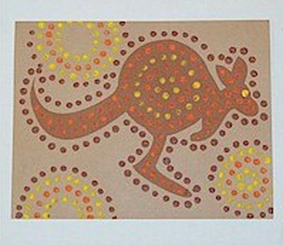 Dotted Kangaroo Craft