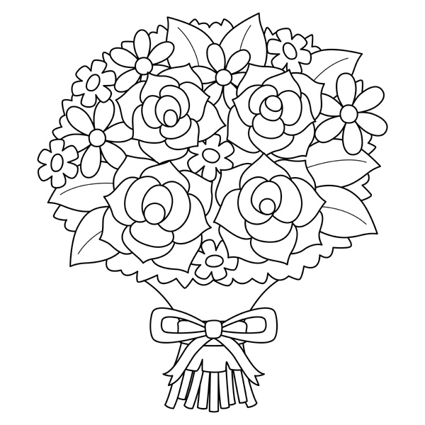 Flower Bouquet Color Sheet