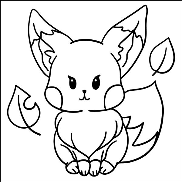 Free Pikachu Coloring Picture