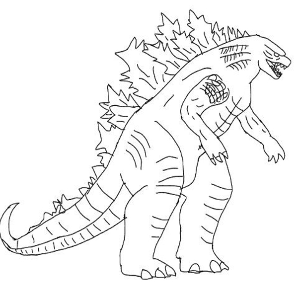 Godzilla On Fire Sheet