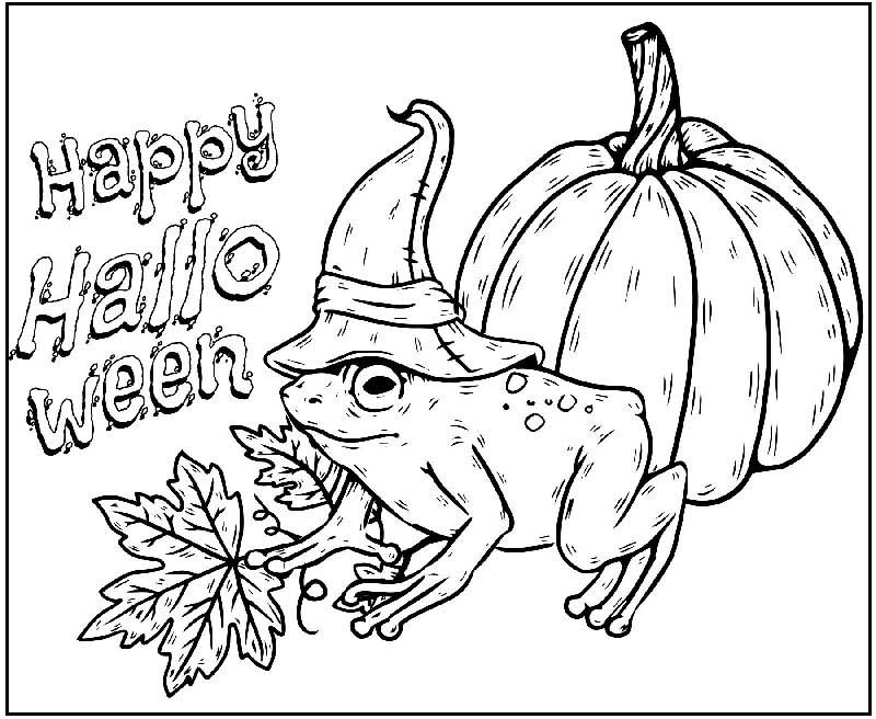Halloween Frog Color 