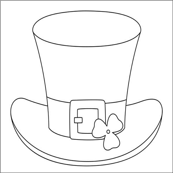 Leprechaun Hat Colouring