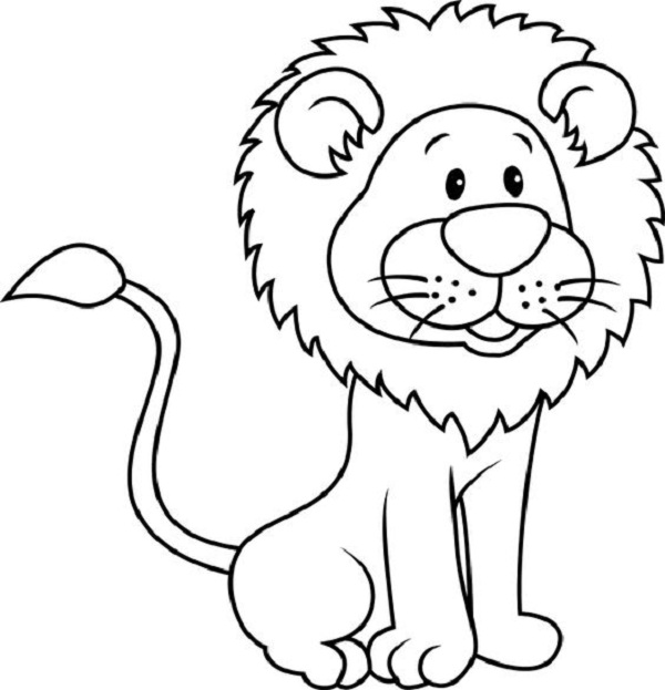 Lion Coloring Sheets For Toddlers