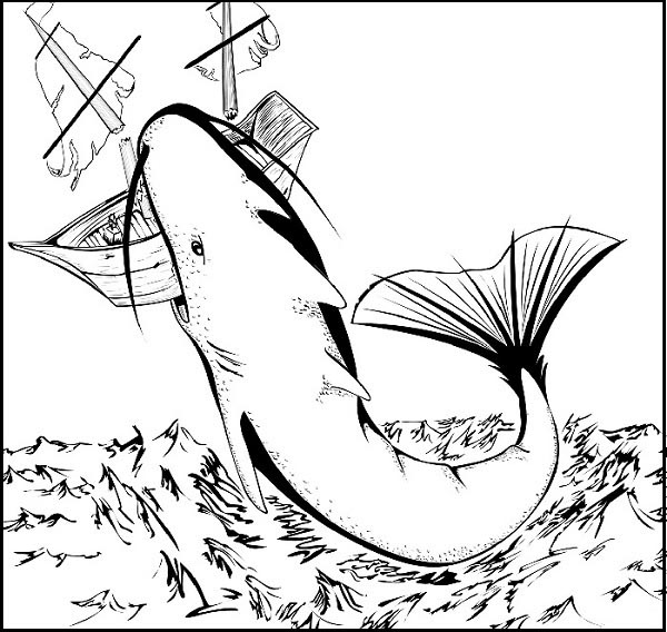 Megalodon Coloring Picture
