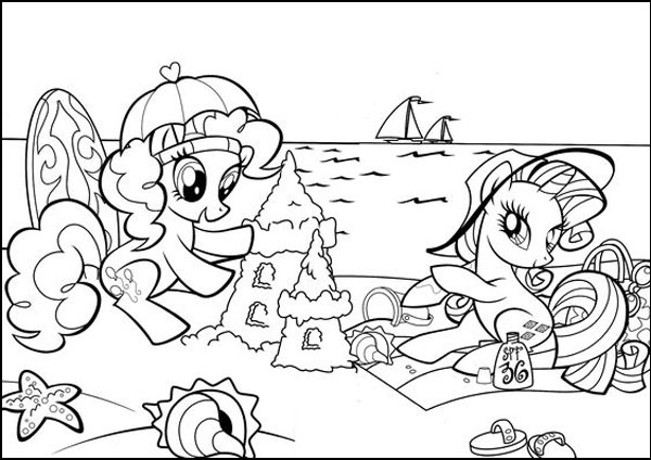 My Little Pony Characters Coloring Page