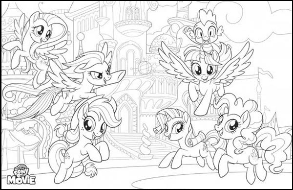 My Little Pony Colour By Magic Page