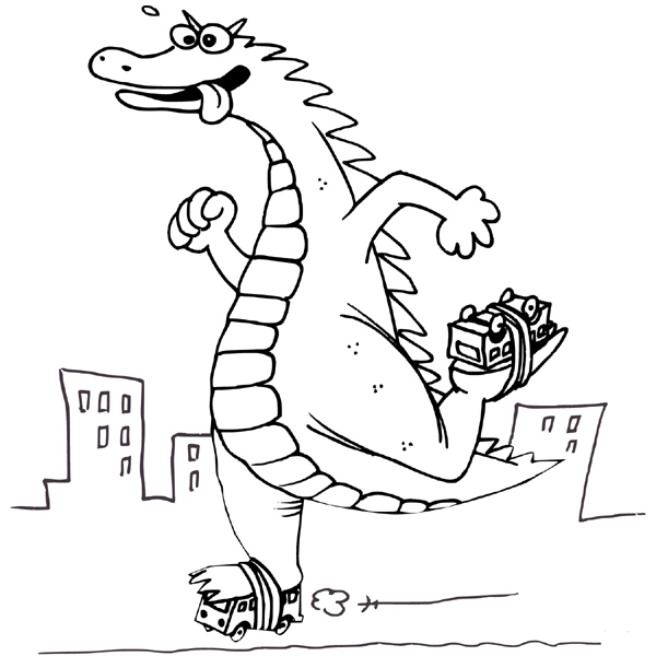 Playful Godzilla Sheet