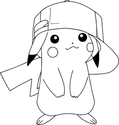 Pokemon pikachu Coloring Page