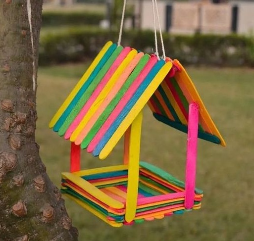 Popsicle Bird Feeder
