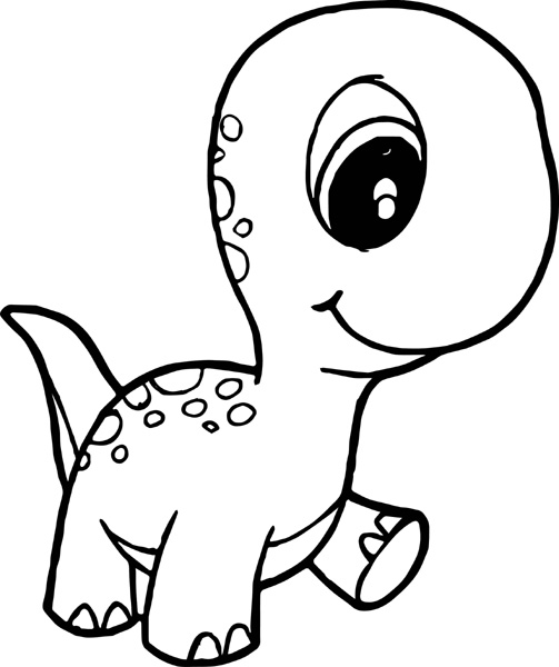 Baby Dinosaur Coloring Page
