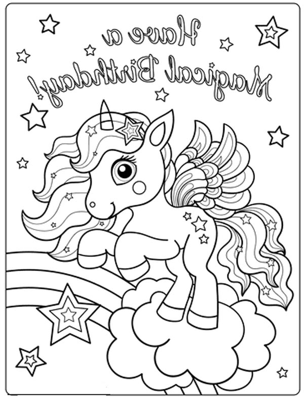 Rainbow Birthday Color Image
