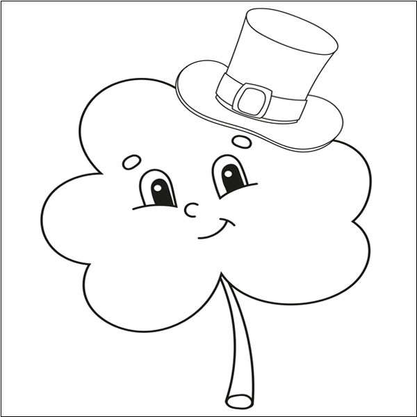 Shamrock Colouring Sheet