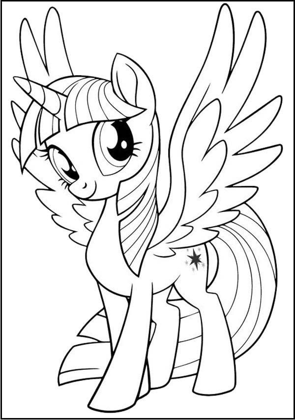 Twilight Sparkle My Little Pony Coloring Page