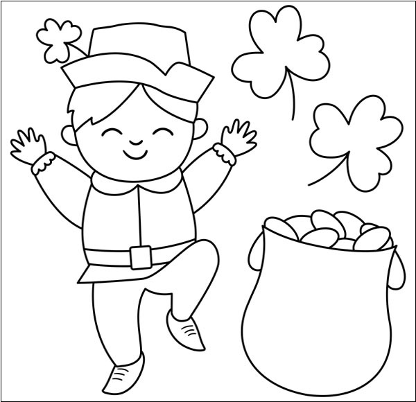 St Patrick's Day Coloring Pages For Toddlers