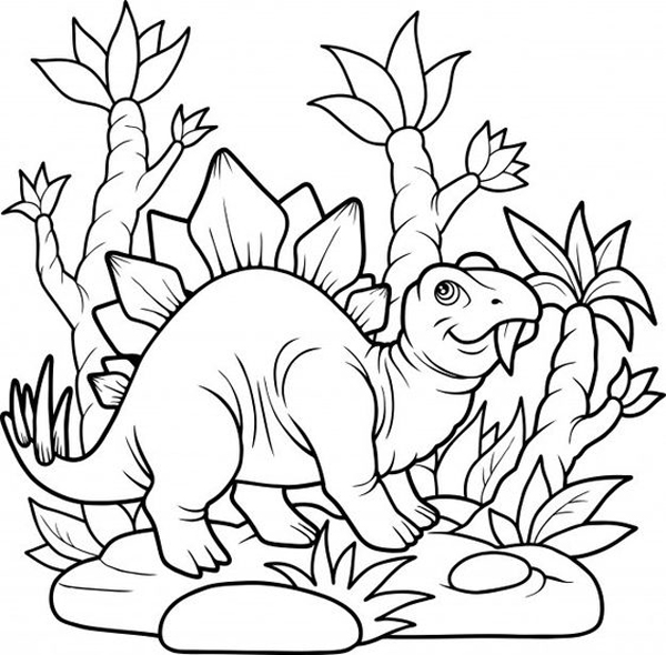 Stegosaurus Coloring Page